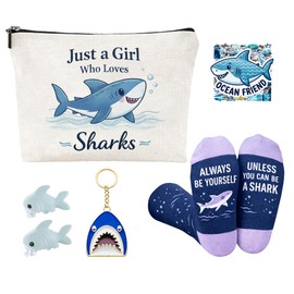 Flotreif Shark Gifts for Women & Girls Lovers – 5-Piece Gift Set for Women & Girls–Perfect Birthday & Friendship Gifts (Shark Gifts-5)