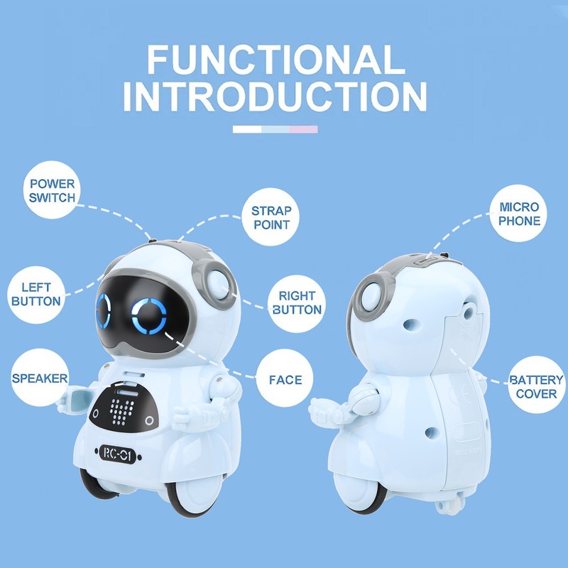 939A Robot Toy Interactive Voice Recognition Record Singing Dancing Mini