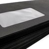 100 Black Window Envelopes, 220 mm x 110 mm, Peel