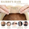 Hairro 100% Real Human Hair Toppers for Women No Bang,