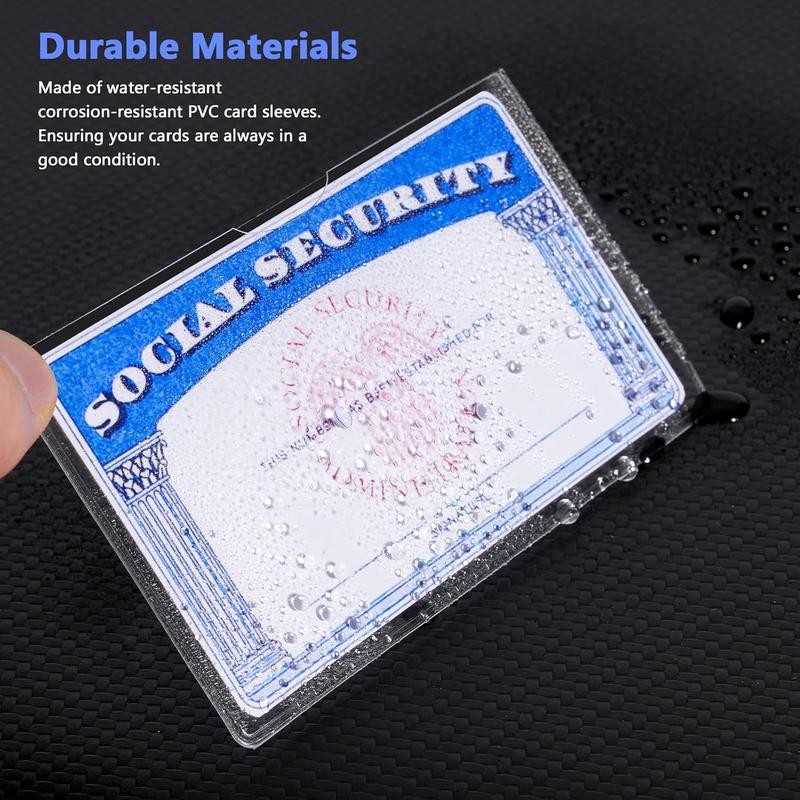 6 Pack Card Protector Social Security, Medicare, Credit & Driver's