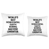 World's Best Horizontal Earth Boring Machine Operator Throw Pillow