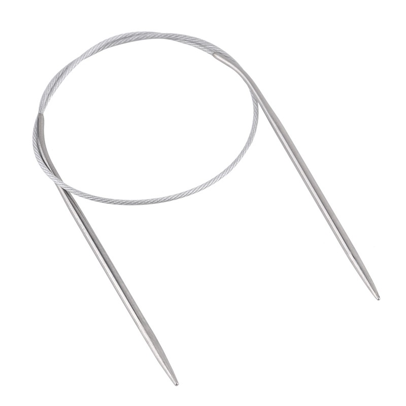11pcs Steel Stainless Circular Needle Knitting Tools Crochet Craft Accessories