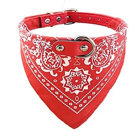 Bandana para perro (talla XXL), color rojo