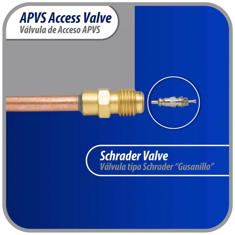 Appli Parts APVS-14142 1/4 in SAE Access Schrader Valve x