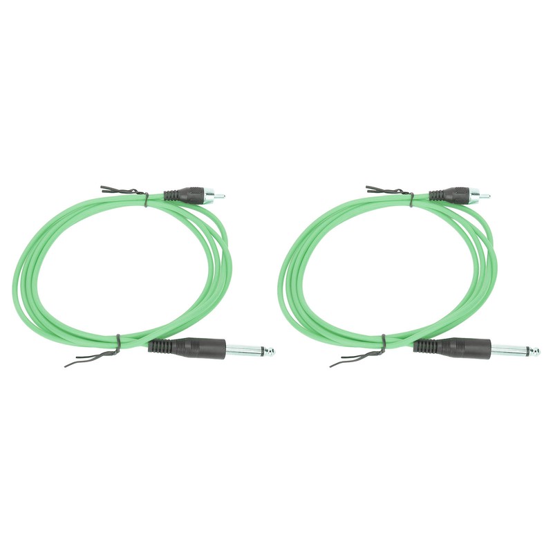2pcs 5.9ft Tattoo Clip Cords RAC Interface Professional Copper Silicone