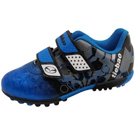 tiebaoGanar Football Shoes Boys Girls Firm Ground Outdoor Sports Shoes Football Cleat Shoes Turf Shoes Size 25-37, blue
