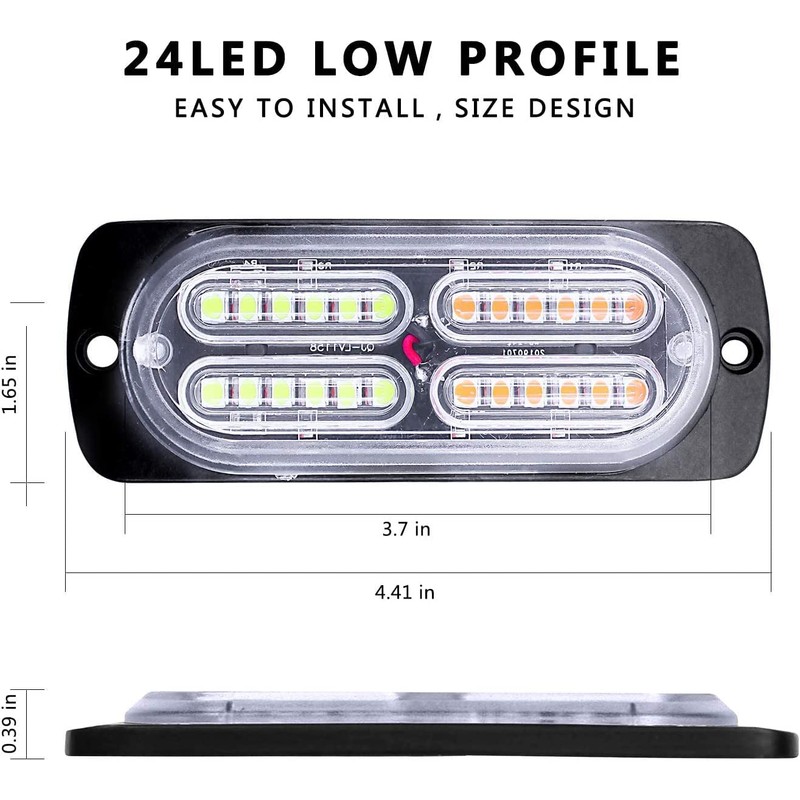 EASE2U E 24 LED Strobe Lights for Trucks Vehicles Suvs,