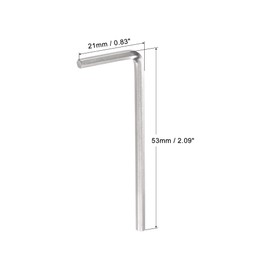 sourcing map 2.5mm Hex Key Wrench, L Shaped CR-V Repairing Tool 10 Pcs