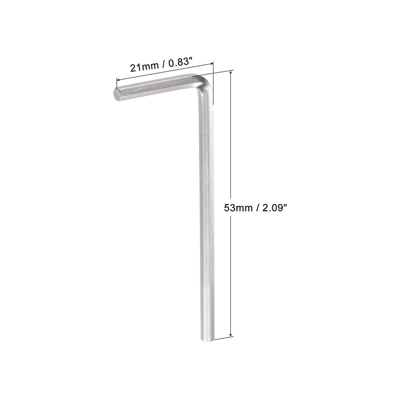sourcing map 2.5mm Hex Key Wrench, L Shaped CR-V Repairing
