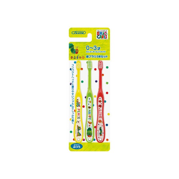 SKATER The Very Hungry Caterpillar 3P toothbrush infant TB4T