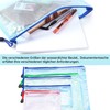 Pack of 10 Zip Bags, Document Bag, Zip Mesh Document