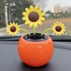 1 Pc Cute Sunflower Solar Powered Dancing Flower, Decoration Gift,