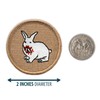 PATCHTOWN Killer Rabbit Patrol Patch - 2"" Diameter Round Embroidered