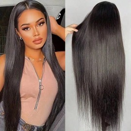 13x4 HD Lace Front Pixie Curly Wig Original Vietnamese Raw Hair Wig Bone Straight Burmese Curly Human Hair Wigs for Black Womenstyle: Straight, stretched length: 12 inches, Lace Size: hd 5x5 closure wig 180%