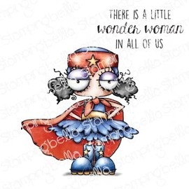 Stamping Bella Cling Stamps Mini Oddball Superhero EB1083