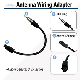 22Pin Radio Wiring Harness for Dodge 07-16 Chrysler 07-15 Jeep 07-20 Aftermarket Car Stereo Wiring Harness with Antenna Adapter for Ram Volkswagen Mitsubishi DB11 Stereo Radio Harness Install Kit