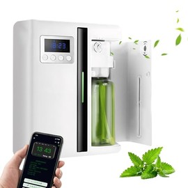 Longzhuo Difusor para el Hogar Smart Scent Air Machine Automático,Aceite Esencial atomizador,Difusor de Aromas con Tecnología de Nebulización para Home Hotel Bar KTV