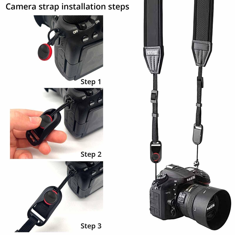 Camera Straps Quick Release Adapter, 2 Pcs Camera Strap Rapid