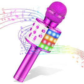 GeschenPark Girls Gifts Age 3-12, Microphone for Kids Toys Age 3-12 Year Old Girl Gifts Toys for 3-9 Year Old Boy Girls Christmas Xmas Gifts for Kids