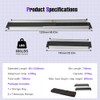 2pcs Telescopic Wheelchair Ramps Portable Threshold Ramp for Home