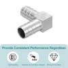 sourcing map 25mm Hose Barb 90 Degree Pipe Fitting, 304
