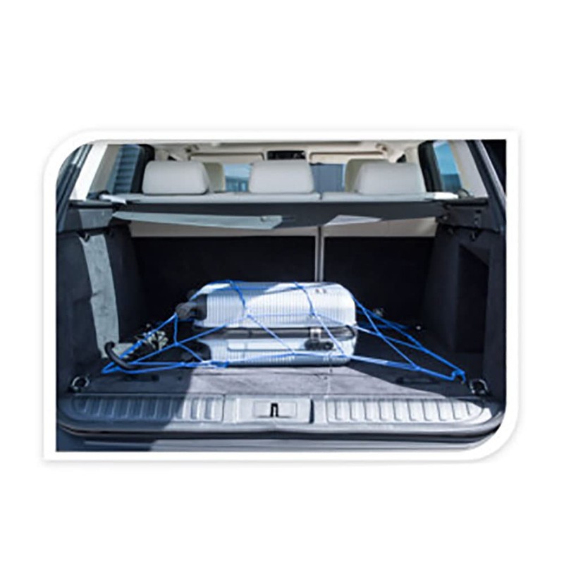 MIJOMA Luggage Net Boot Net with 12 Hooks, Organiser &