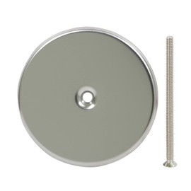 SUPPLY GIANT DD005S-W4 Wall Cleanout Cover Plate, 5-Inch, Stainless Steel, 5 in, Chrome