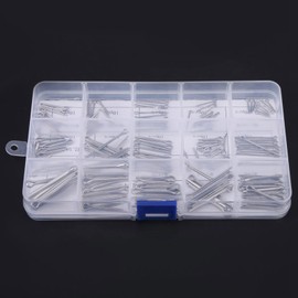 Metal Cotter Pins, 150 Pieces M1 M3 15 Types Safety Cotter Pins, Stainless Steel 304 Splin Assortment V4a Cotter Pins Steel Cotter Pin Assortment Kit, Small Cotter Pin Set
