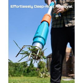 Seesii Electric Stand Up Weed Puller Tool with 2 x 2000mAh Batteries