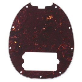 Musiclily 9 Hole Bass Pickguard for MusicMan MM StingRay 4 String Bass Guitar,4Ply Tortoise Shell
