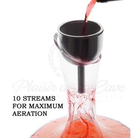 Plaisir de la Cave 3in1 Steel Funnel with Strainer (Wine Shower + Aerator + Filter) - Improves Wine & Clears Residues