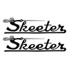 2Pc Skeeter Boats Decals Vinyl Stickers Fit for Boat Outboard