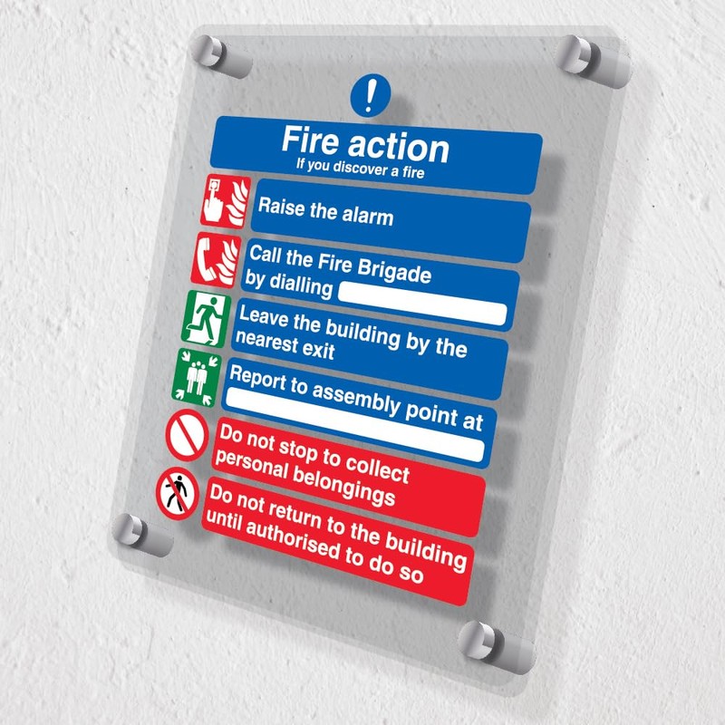 V Safety 6 Point Fire Action - If You Discover