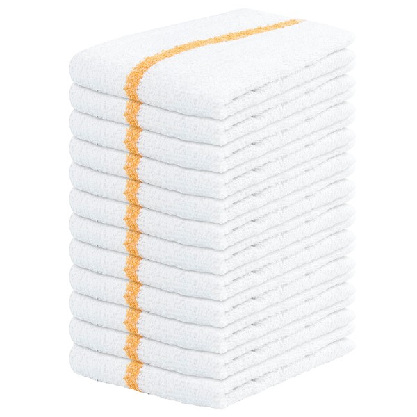 TEXCRAFT Towels Terry Bar Mop Towels Size 16"x19" – Absorbent