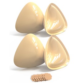 ENBAB Sticky Push Up Bra Inserts 2 Pairs-Double Sided Sticky Waterproof Bra Pads for Volume-Bathing Suit Bikini Inserts