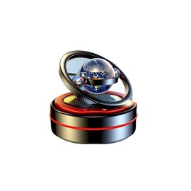 EAONITU Car Decoration for Father's Day Gift Solar Spin Car Dashboard Decorations Automotive Interior Decoration Gifts (Black-Universe)