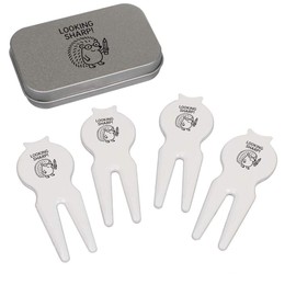 Azeeda 'Looking Sharp Hedgehog' Golf Divot Tool/Repair Fork Gift Set (GO00068987)