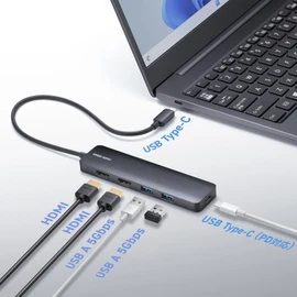 Sanwa Supply USB Type-C Docking Station USB-5TCHHPS22BK