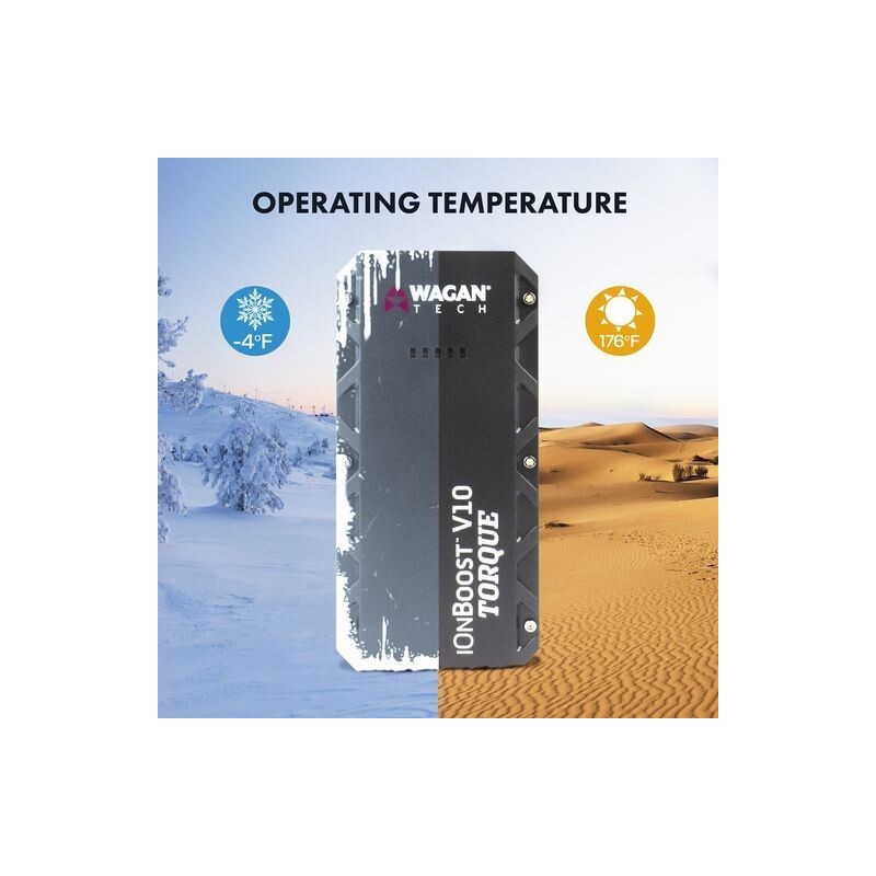 Wagan iOnBoost V10 14.8 V Compact Torque Jump Starter w/