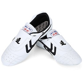 VGEBY1 Taekwondo Shoes, Lightweight Shoes, Boxing, Kung Fu Taichi Martial Arts Trainers for Taekwondo, Boxing, Kung Fu and Taichi (40), White
