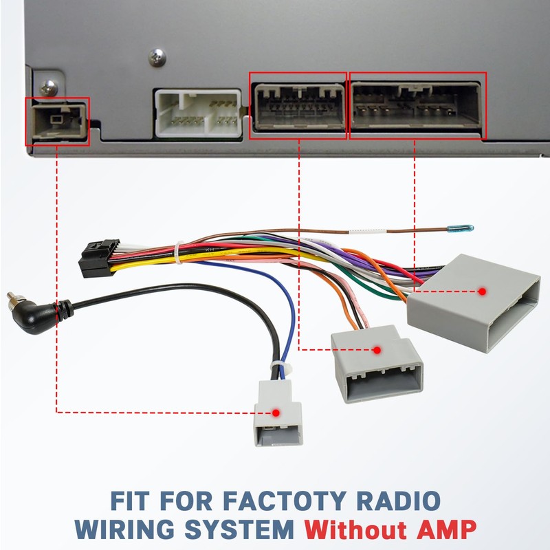 Fiegromech Radio Stereo Wiring Harness Replacement for Honda CRV 2007-2011