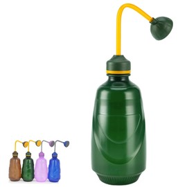 Fshow Watering Can,Squeeze Bottles Succulent Watering Bottle 450ml Water Squirt Irrigation Bottle Squeeze Sprinkling Can Plastic Wash Plant Bottle (Green)