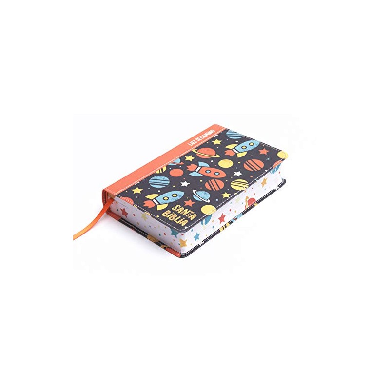 NVI Biblia Luz en mi camino cohetes, multicolor símil piel