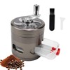 Grinder Hand Crank Spice Mill with Drawer Zinc Alloy Herb