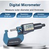 Digital Outside Micrometer, 25-50 mm/1-2 Inch LCD Micrometer