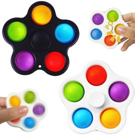 Yeefunjoy Fidget Toys Set of 2, Pop Fidget Sensory Push Fidget Pop Simple Fidget Toy Easy Stress Relief for Children Adults Party Gifts Gift Bag Filler Sensory Fidget Toy