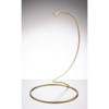Sienna Glass Gold metal ornament stand large