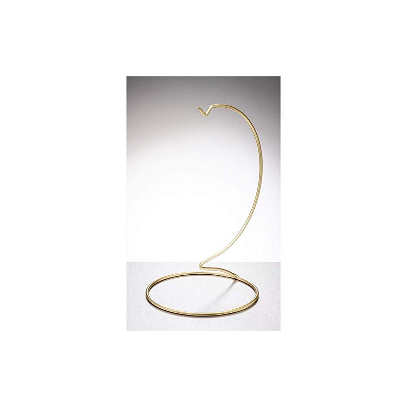 Sienna Glass Gold metal ornament stand large