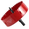 QWORK® 110 mm Hole saw, M42 HSS hole saw bit,